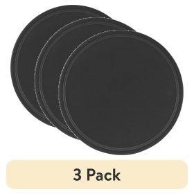 pan(3 pack)Nonstick 12" Diameter Pizza Pan, Pizza Crisper, Dark Gray